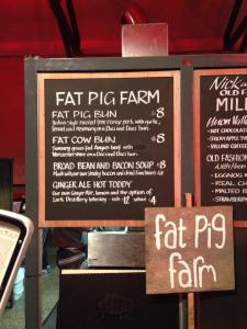 Fat Pig Farm's Menu